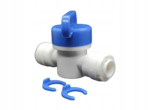 Zawór zaworek kulowy RO 1/4 na wężyk 6mm osmoza