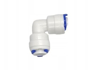 Kolanko 2 x 1/4" 90 stopni do filtrów RO 6 mm
