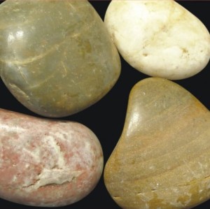 OM-2001E naturalne kamyki grys do akwarium 3-5 cm 5kg