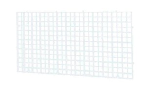 Kratka rastrowa 29,5 x 15cm oczka 10 x 10 mm biała