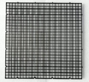 Kratka rastrowa 60x60cm (4w1) oczka 1x1cm czarna