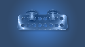 Akrylowa półka na szczepki koralowców przyssawka FSM16H