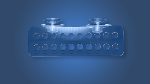 Akrylowa półka na szczepki koralowców przyssawka FSM+20H