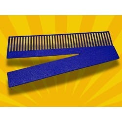 NIEBIESKI Grzebień 25cm przelewowy do akwarium  , wklejany, 2częściowy, PETG