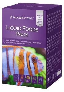 LIQUID FOODS PACK 4X250 ML - PŁYNNY POKARM DLA RYB I KORALOWCÓW AQUAFOREST