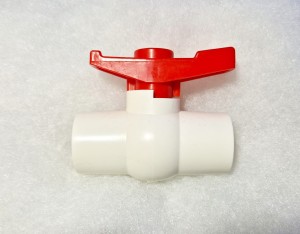  Zawór kulowy 25mm z PVC, łatwy montaż, hydraulika, biały   