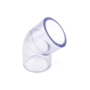 Kolanko plexi/akrylowe 25mm 45* Bezbarwne  