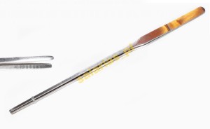 PĘSETA akwarystyczna prosta chromowana 27cm