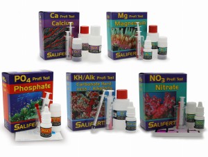 Salifert zestaw 5 testów Ca + Mg + KH + PO4 + NO3 test