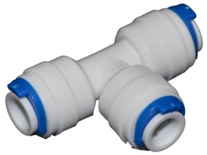 Trójnik kształtka 1/4'' RO 6mm z szybkozłączkami osmoza